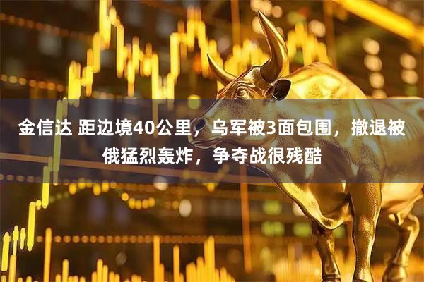 金信达 距边境40公里，乌军被3面包围，撤退被俄猛烈轰炸，争夺战很残酷