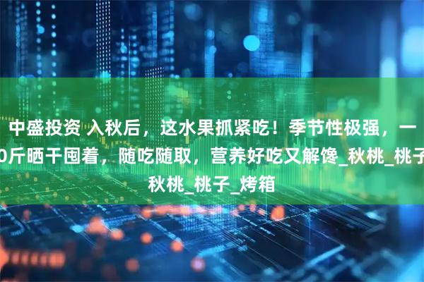 中盛投资 入秋后，这水果抓紧吃！季节性极强，一次买20斤晒干囤着，随吃随取，营养好吃又解馋_秋桃_桃子_烤箱